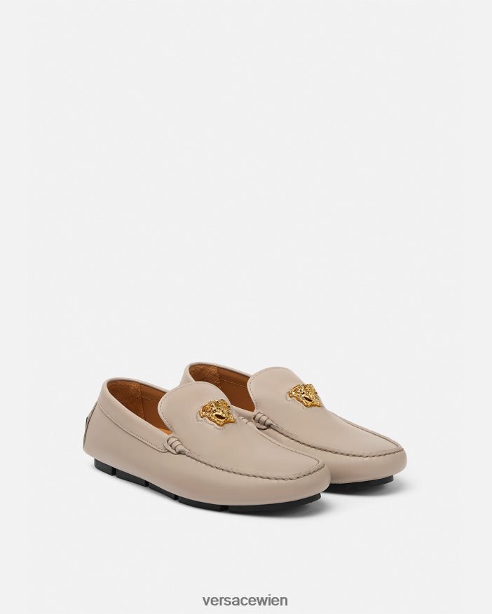 Beige La Medusa Fahrerschuhe Versace Männer Schuh 8N4XJD1601