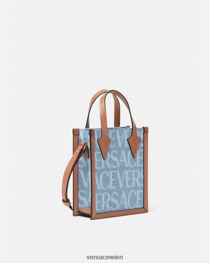 Blau Allover-Umhängetasche Versace Männer Taschen 8N4XJD1495