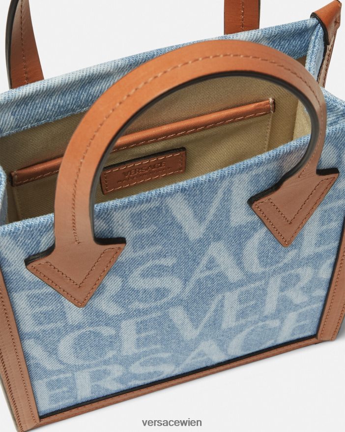 Blau Allover-Umhängetasche Versace Männer Taschen 8N4XJD1495
