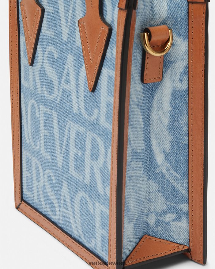 Blau Allover-Umhängetasche Versace Männer Taschen 8N4XJD1495