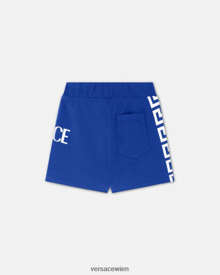 Blau Babyshorts mit Greca-Logo Versace Kinder Kleidung 8N4XJD1889
