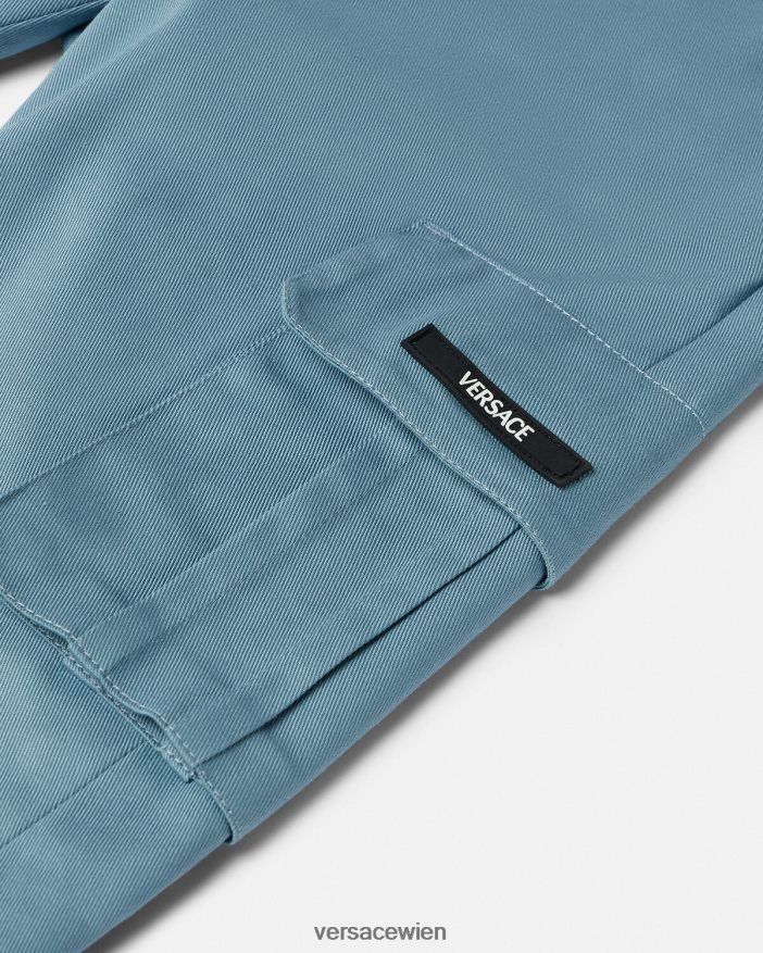 Blau Greca-Hose Versace Kinder Kleidung 8N4XJD2093