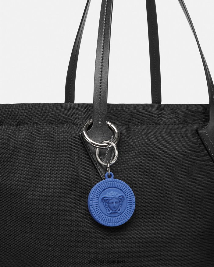 Blau Medusa Biggie Air Tag Schlüsselanhänger Versace Männer Zubehör 8N4XJD1654