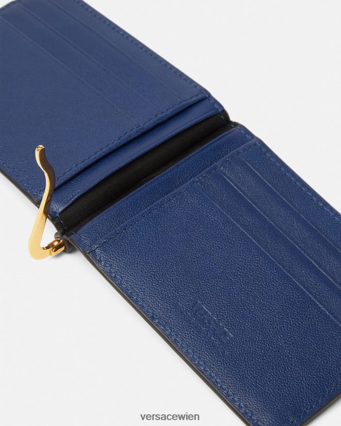 Blau Medusa Biggie Bifold-Clip-Geldbörse Versace Männer Zubehör 8N4XJD1632