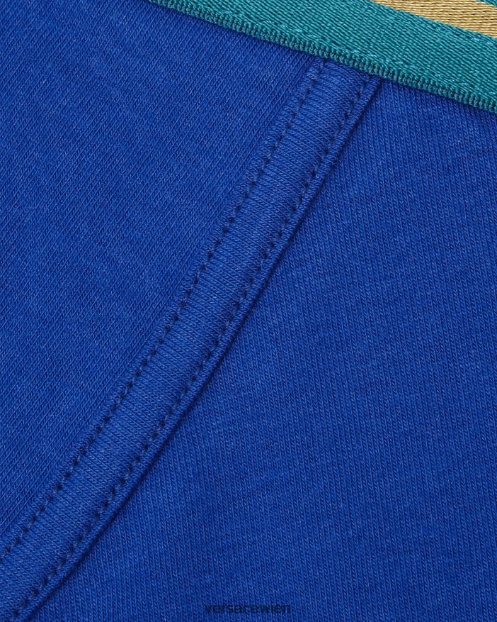 Blau Stämme mit Greca-Bordüre Versace Männer Unterwäsche und Strandbekleidung 8N4XJD1745