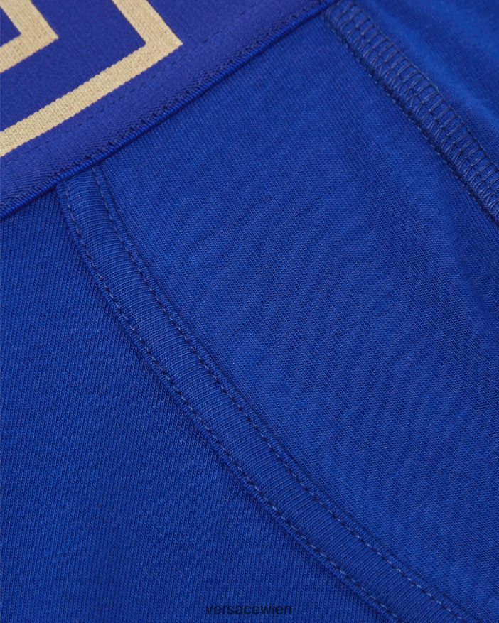 Blau Stämme mit Greca-Bordüre Versace Männer Unterwäsche und Strandbekleidung 8N4XJD1757