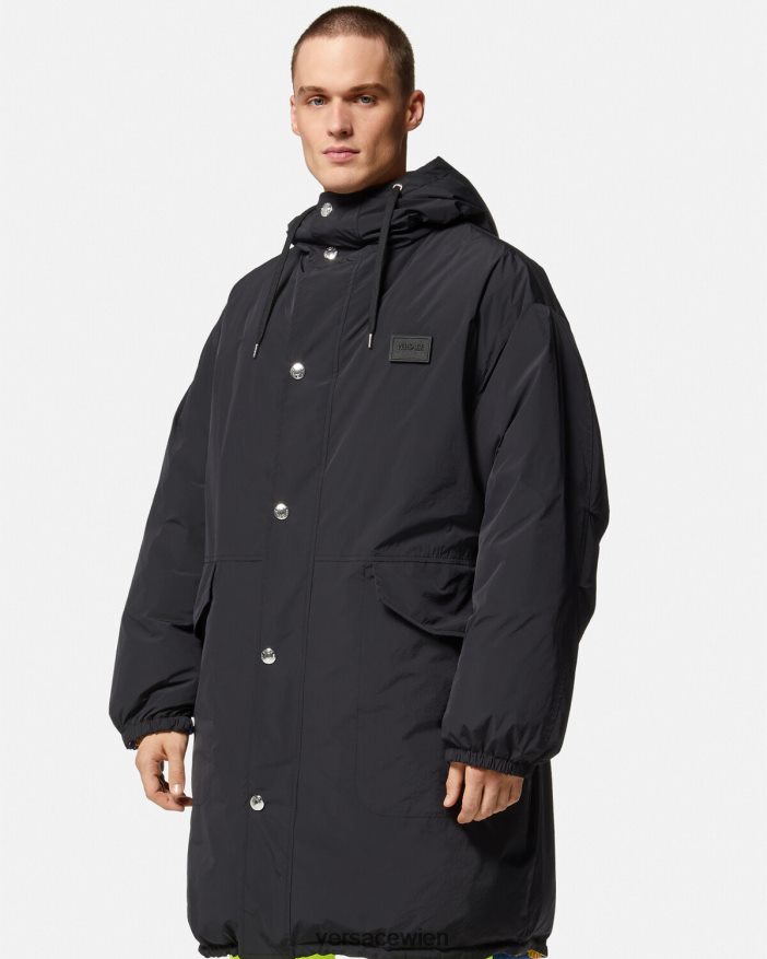 Blau und Gold Wendeparka „Barocco 660“ Versace Männer Kleidung 8N4XJD1239