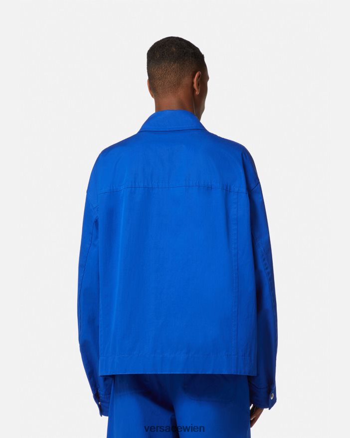 Bluette Blousonjacke mit Logo Versace Männer Kleidung 8N4XJD1234