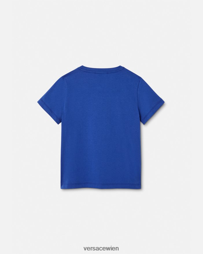 Bluette T-Shirt mit Uni-Logo Versace Kinder Kleidung 8N4XJD2132