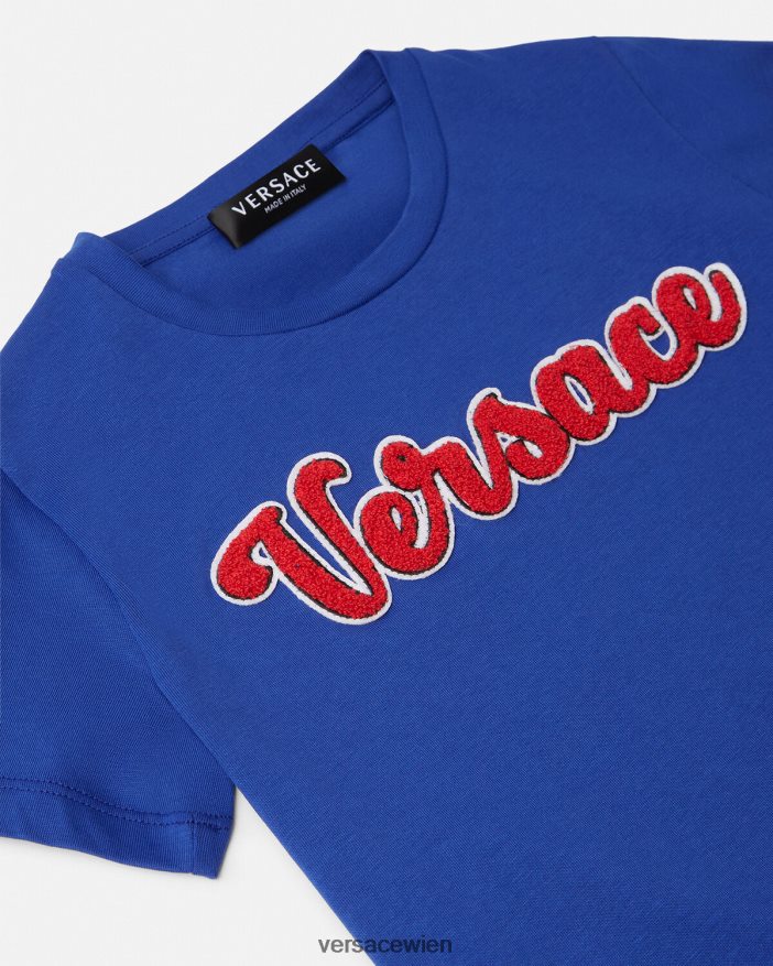 Bluette T-Shirt mit Uni-Logo Versace Kinder Kleidung 8N4XJD2132