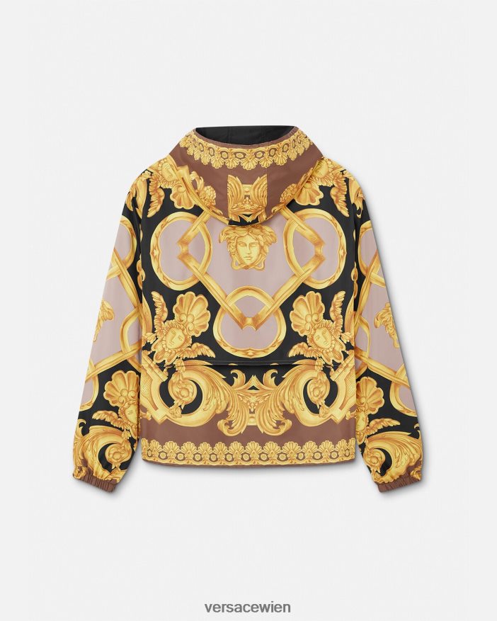 Braun  Gold Barocco 660 Windjacke Versace Männer Kleidung 8N4XJD1241