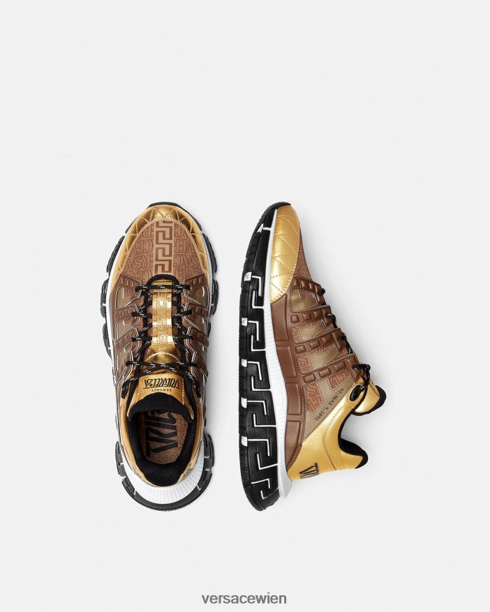 Braun  Gold Trigreca-Sneaker Versace Männer Schuh 8N4XJD1512