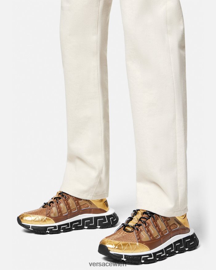 Braun  Gold Trigreca-Sneaker Versace Männer Schuh 8N4XJD1512