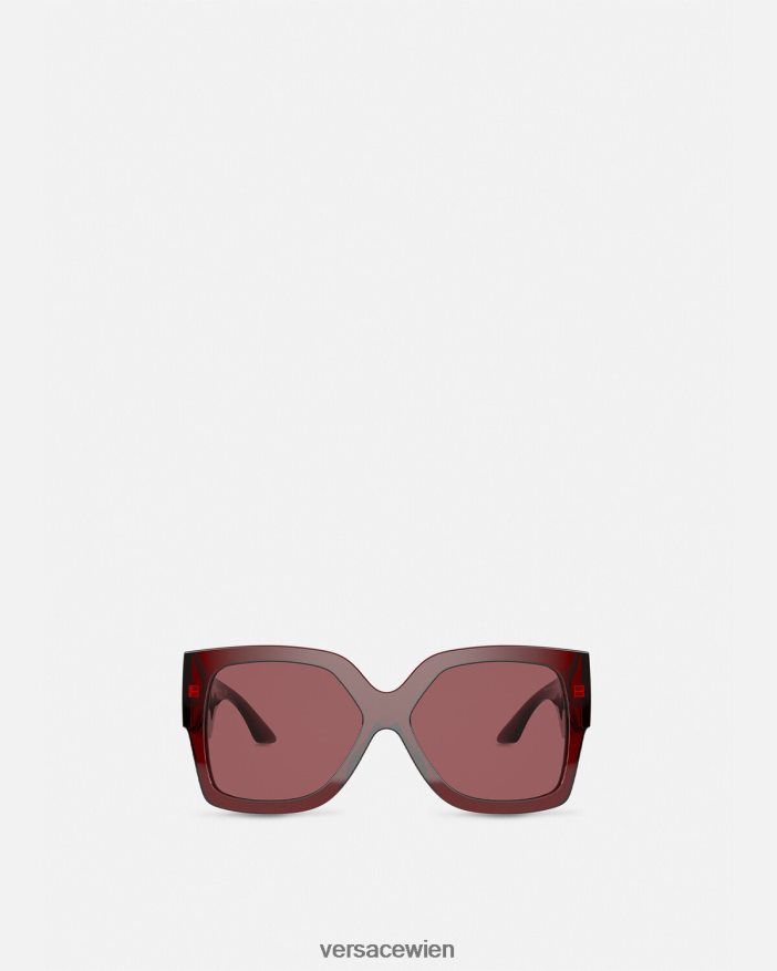 Burgund Greca-Sonnenbrille Versace Frauen Zubehör 8N4XJD668