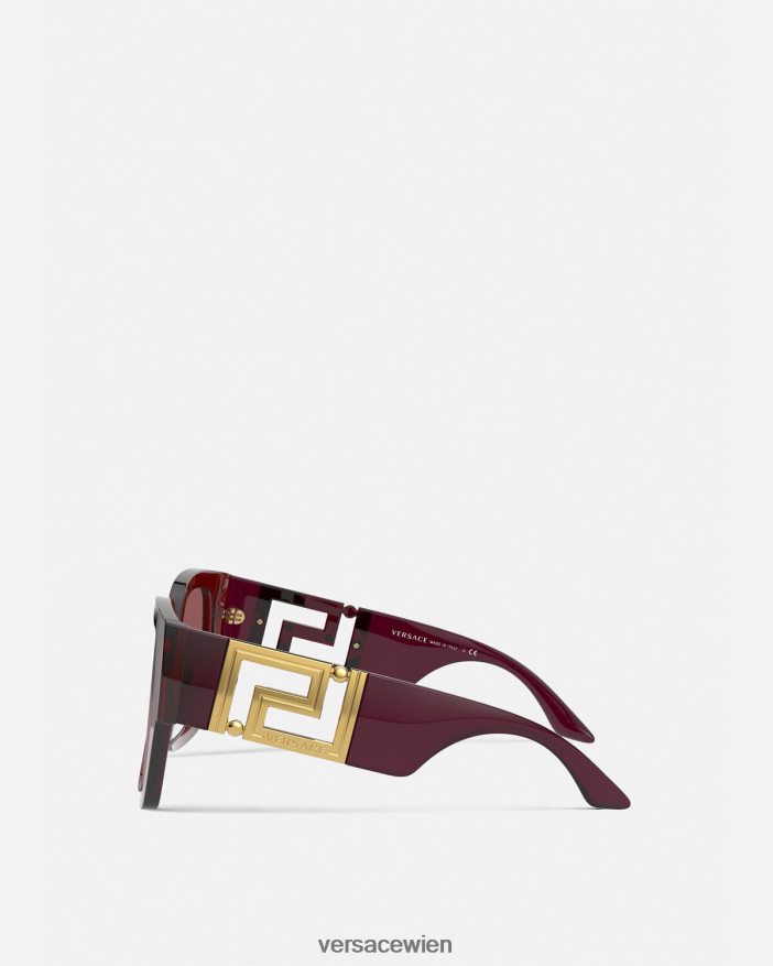 Burgund Greca-Sonnenbrille Versace Frauen Zubehör 8N4XJD668