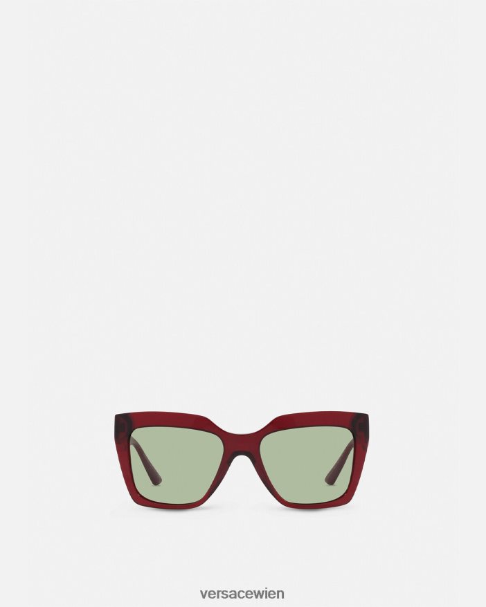 Burgund La Greca-Sonnenbrille Versace Frauen Zubehör 8N4XJD698