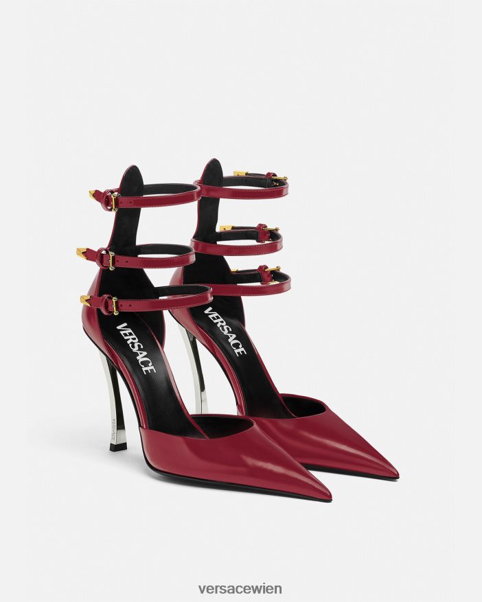 Burgund Punktgenaue Pumpen Versace Frauen Schuh 8N4XJD385