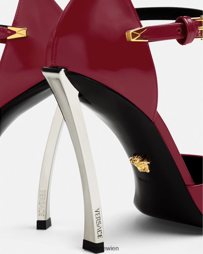 Burgund Punktgenaue Pumpen Versace Frauen Schuh 8N4XJD385