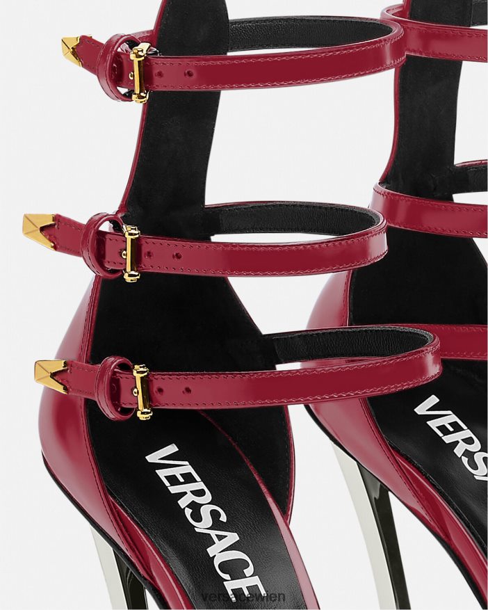 Burgund Punktgenaue Pumpen Versace Frauen Schuh 8N4XJD385