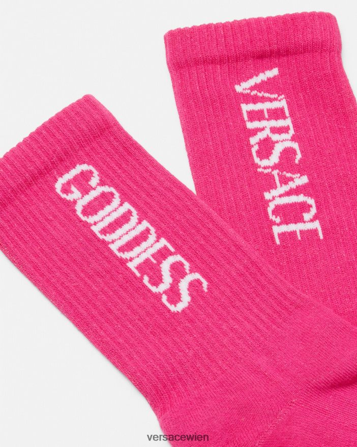 Fuchsie Göttinnensocken Versace Frauen Unterwäsche und Strandbekleidung 8N4XJD1105
