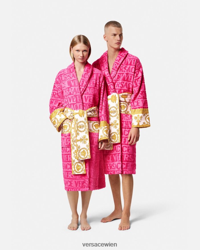 Fuchsie Ich barocker Bademantel Versace Frauen Unterwäsche und Strandbekleidung 8N4XJD1094