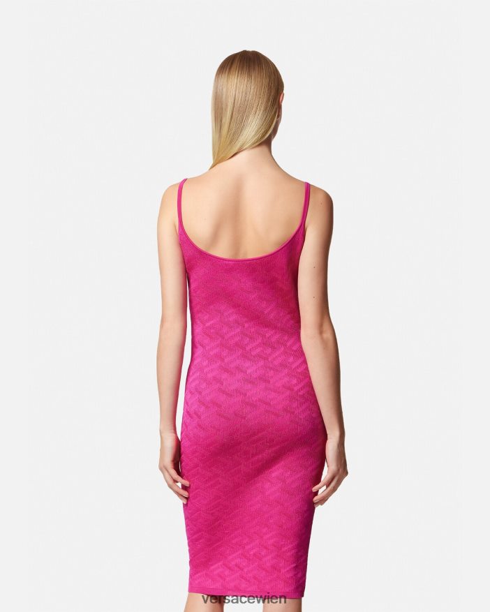 Fuchsie La Greca Medusa \95 Midikleid Versace Frauen Kleidung 8N4XJD30