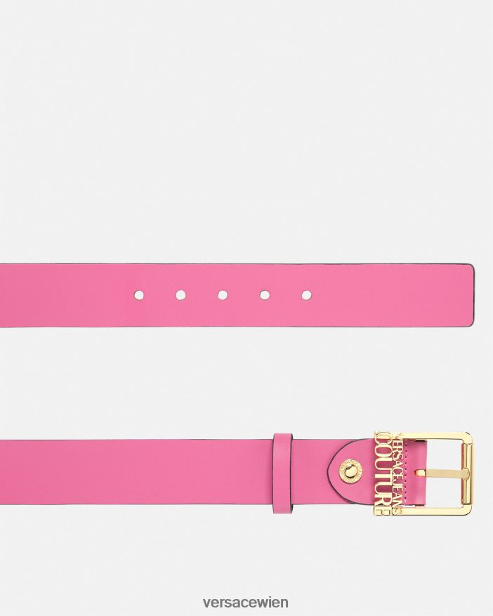 Fuchsie Logo-Gürtel Versace Frauen Zubehör 8N4XJD2355