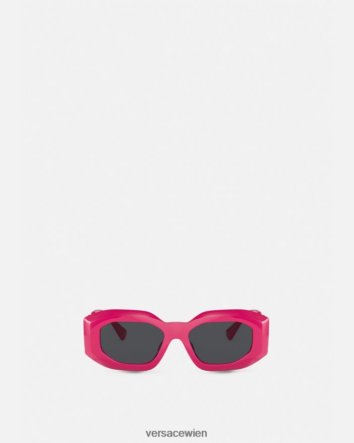 Fuchsie Maxi-Medusa-Biggie-Sonnenbrille Versace Frauen Zubehör 8N4XJD692