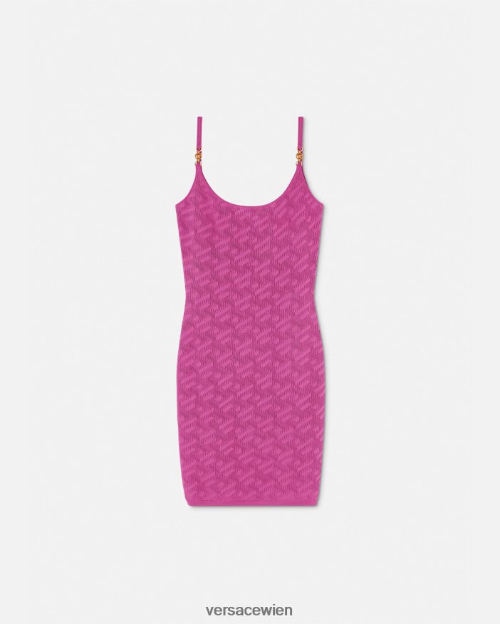 Fuchsie Medusa 95 La Greca Minikleid Versace Frauen Kleidung 8N4XJD65