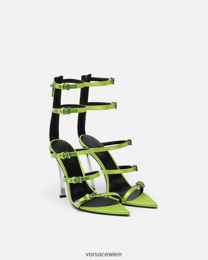 Gelb punktgenaue Sandalen Versace Frauen Schuh 8N4XJD399