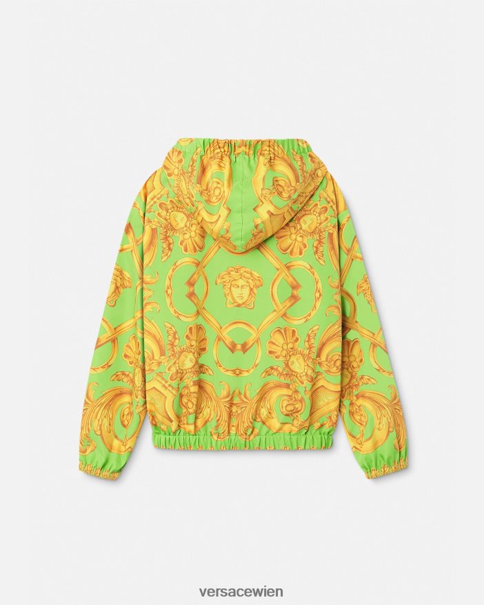 Gold  Grün Barocco 660 Windjacke Versace Kinder Kleidung 8N4XJD2109