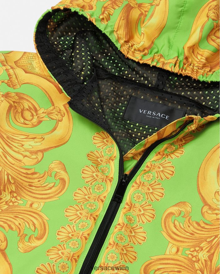 Gold  Grün Barocco 660 Windjacke Versace Kinder Kleidung 8N4XJD2109