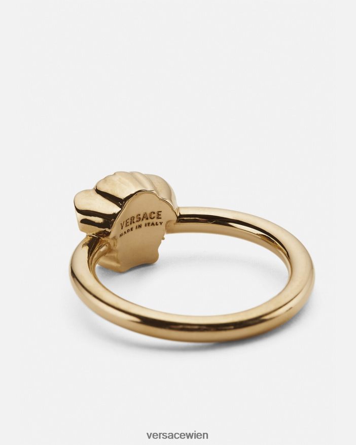 Gold Der Medusa-Ring Versace Frauen Zubehör 8N4XJD780