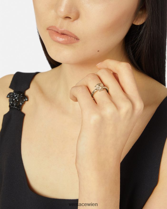 Gold Der Medusa-Ring Versace Frauen Zubehör 8N4XJD780