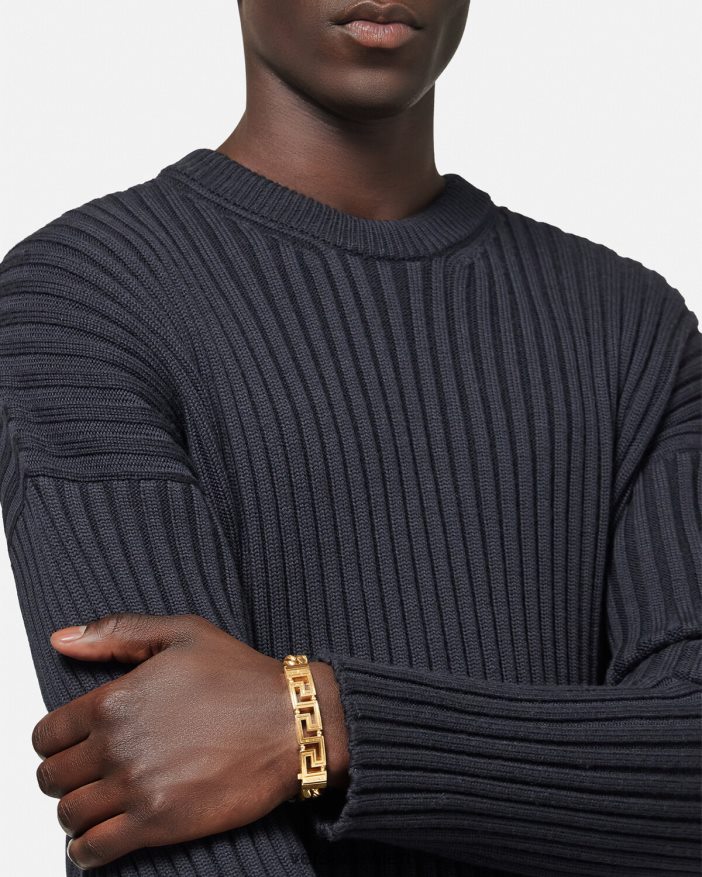 Gold Greca-Kettenarmband Versace Männer Zubehör 8N4XJD1685