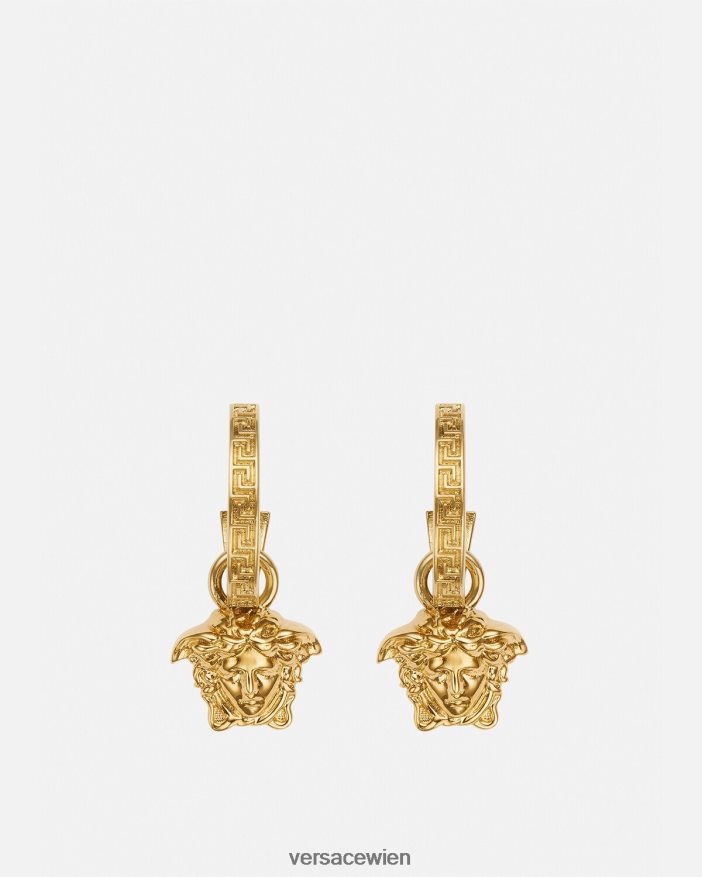 Gold La Medusa Greca-Creolen Versace Frauen Zubehör 8N4XJD766