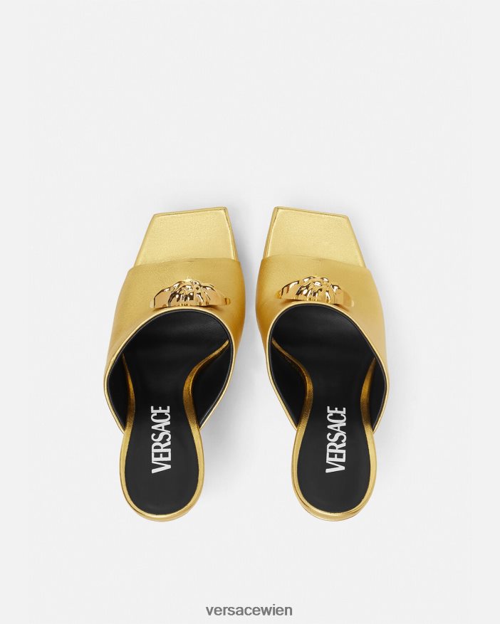 Gold La Medusa Plateau-Pantoletten Versace Frauen Schuh 8N4XJD466