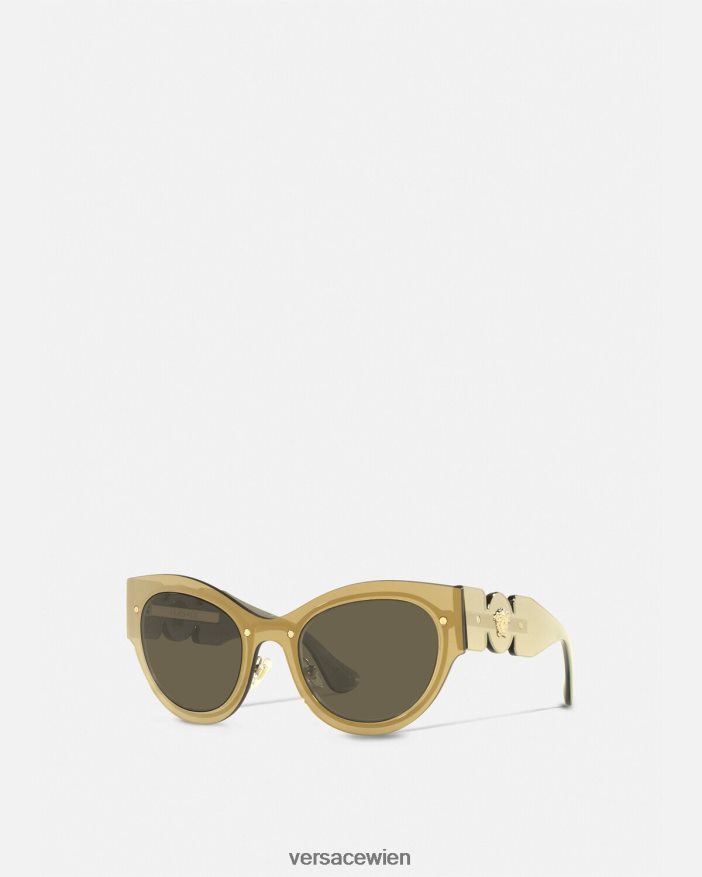 Gold Medusa Biggie Cat-Eye-Sonnenbrille Versace Frauen Zubehör 8N4XJD702