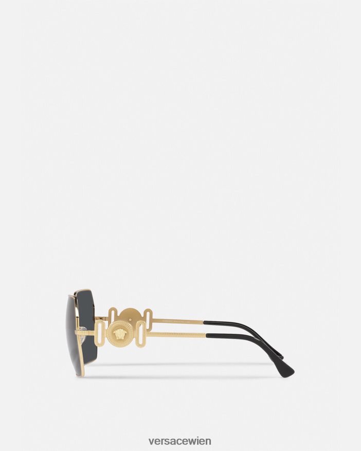 Gold Medusa Biggie Sonnenbrille Versace Frauen Zubehör 8N4XJD642