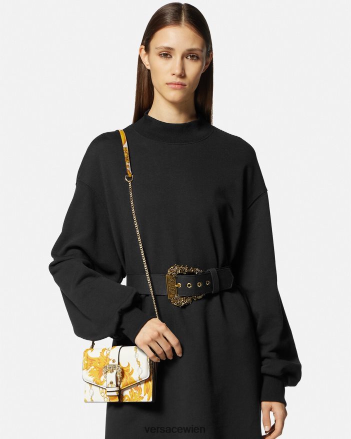 Gold und Weiß Chain Couture Couture1 Umhängetasche Versace Frauen Taschen 8N4XJD2359