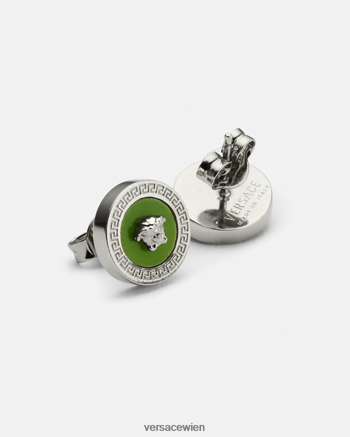 Grün Emaille-Medusa-Ohrstecker Versace Frauen Zubehör 8N4XJD727