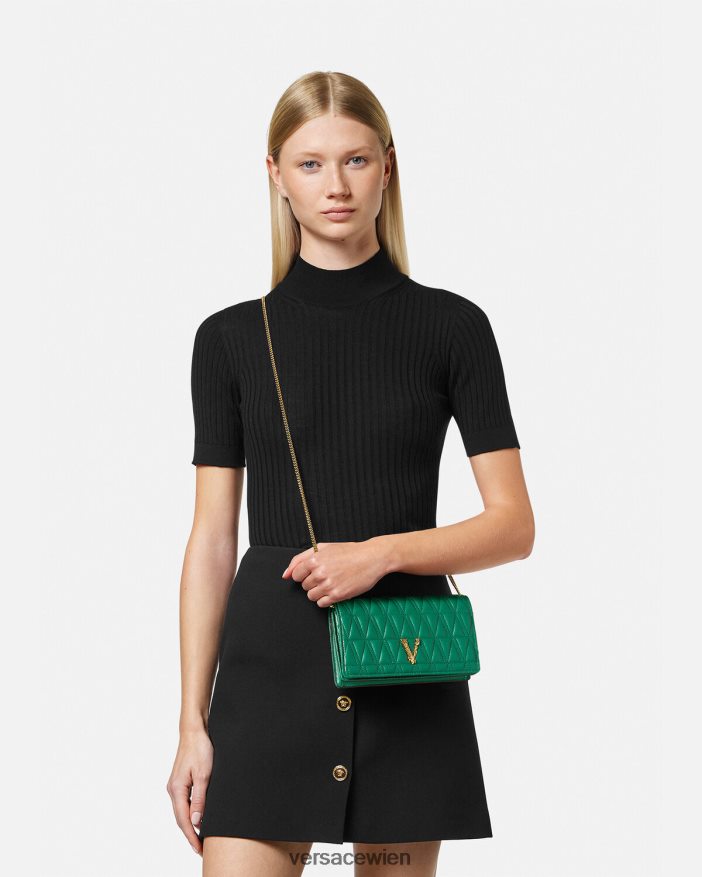 Grün Virtus-Kupplung Versace Frauen Taschen 8N4XJD370