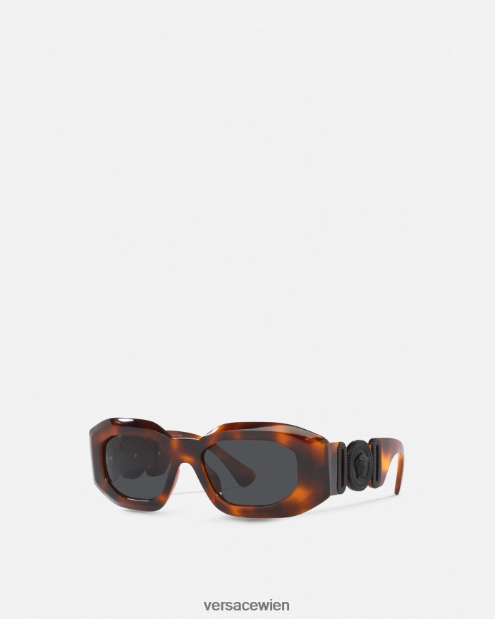Havanna Maxi-Medusa-Biggie-Sonnenbrille Versace Frauen Zubehör 8N4XJD691