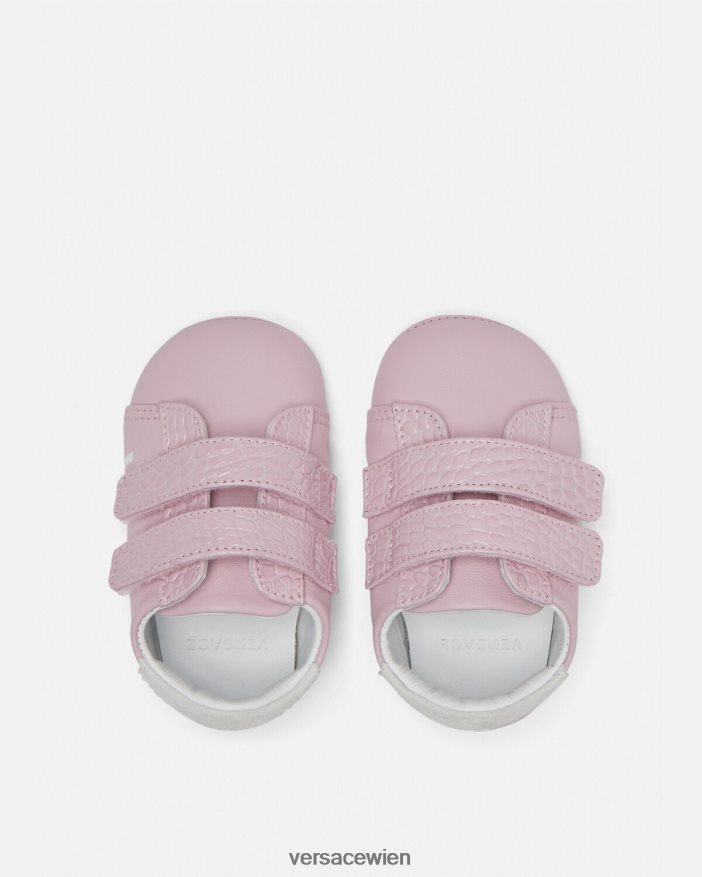 Hell-Pink Babyschuhe mit Logo Versace Kinder Schuh 8N4XJD1848