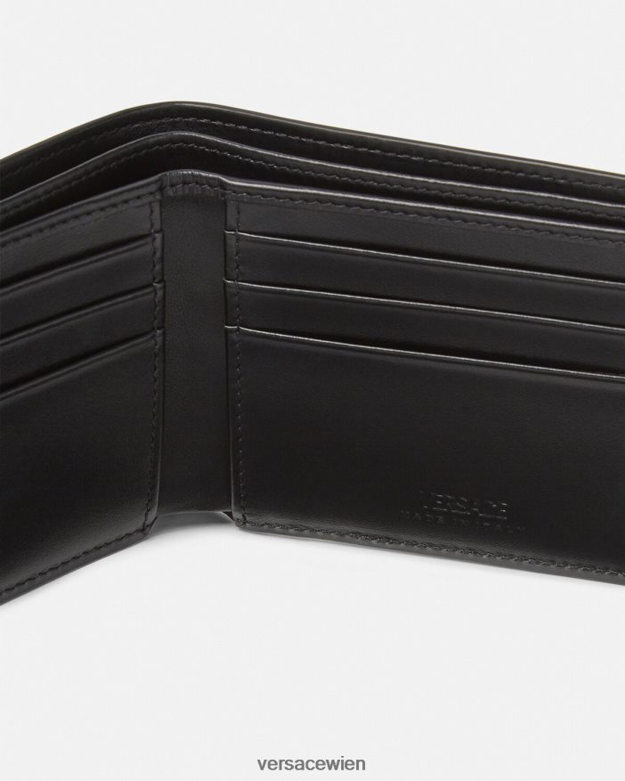 Karamell Bifold-Geldbörse aus Lackleder mit Medusa-Biggie-Motiv Versace Männer Zubehör 8N4XJD1649