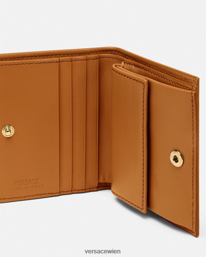 Karamell Bifold-Geldbörse mit Greca-Göttin-Motiv Versace Frauen Zubehör 8N4XJD555