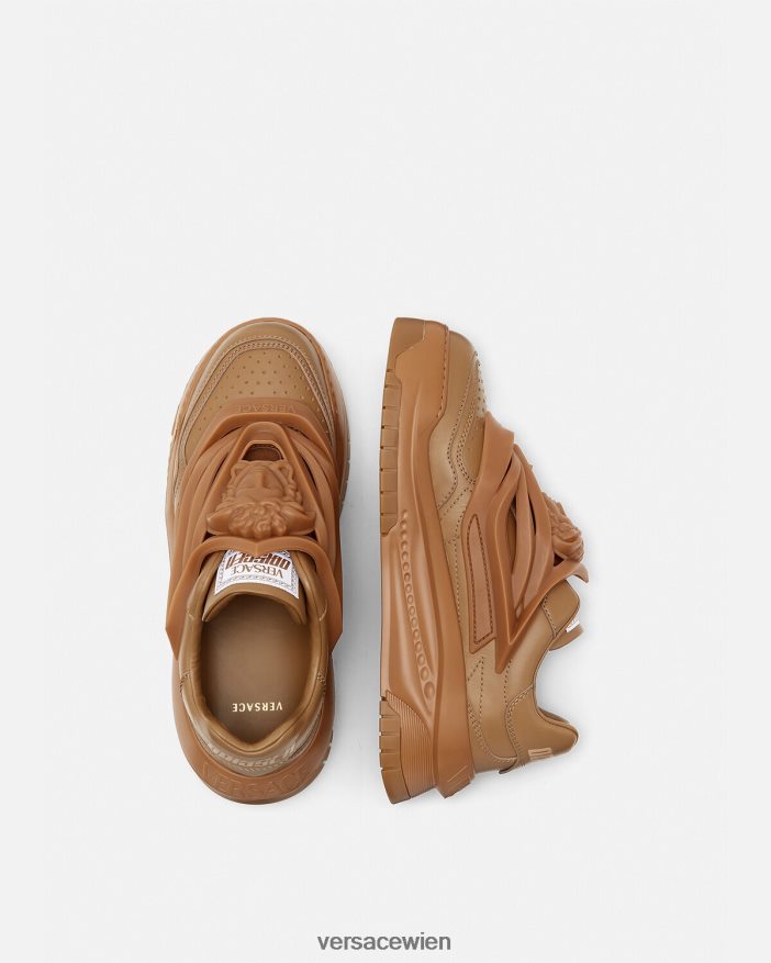 Karamell Odissea-Sneaker Versace Männer Schuh 8N4XJD1522
