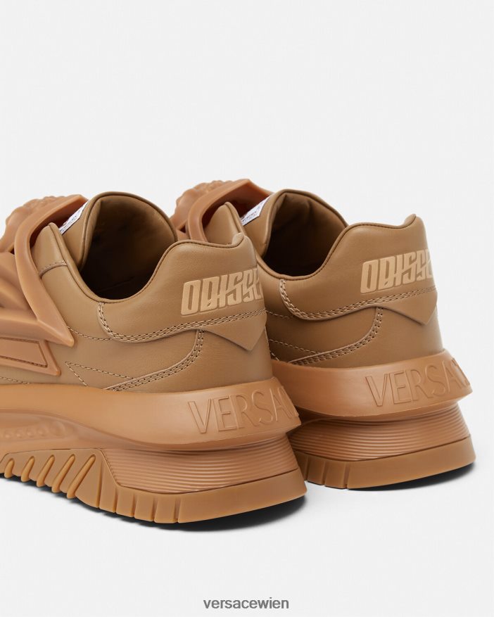 Karamell Odissea-Sneaker Versace Männer Schuh 8N4XJD1522