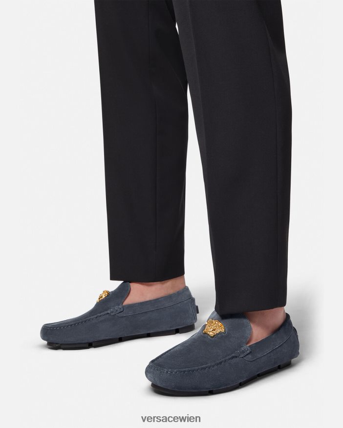 Marine La Medusa-Fahrerschuhe aus Wildleder Versace Männer Schuh 8N4XJD1604