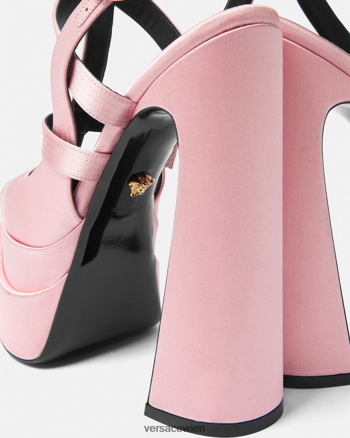 Rosa Aevitas-Plattformpumpen mit spitzem Käfig Versace Frauen Schuh 8N4XJD405